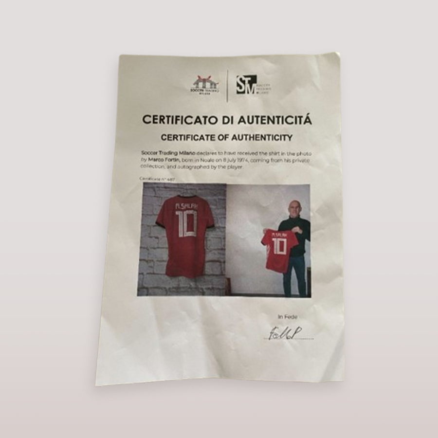 Egypt National Team Jersey signed by Mohamed Salah