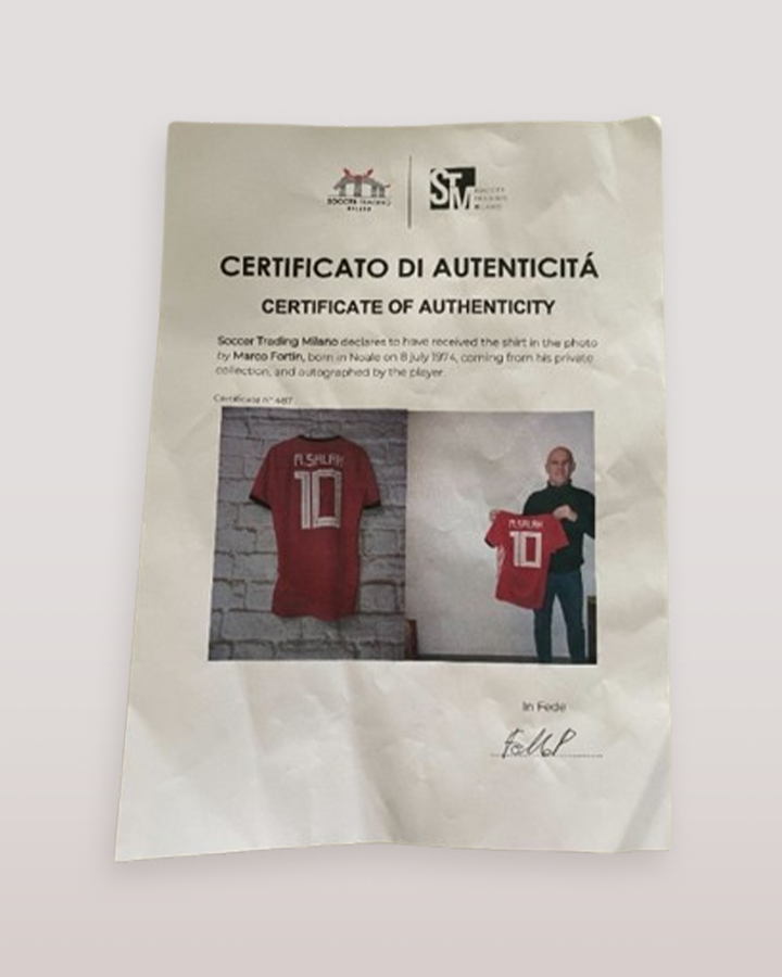 Egypt National Team Jersey signed by Mohamed Salah