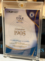 Joe Cole 31/75 Lineage Autograph – Topps Lineage Chelsea 120-Year Anniversary – Chelsea trading card, back