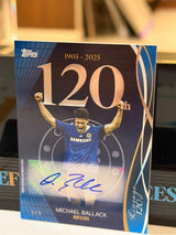 Michael Ballack 3/5 Lineage Autograph – Topps Lineage Chelsea 120-Year Anniversary – Chelsea trading card, front