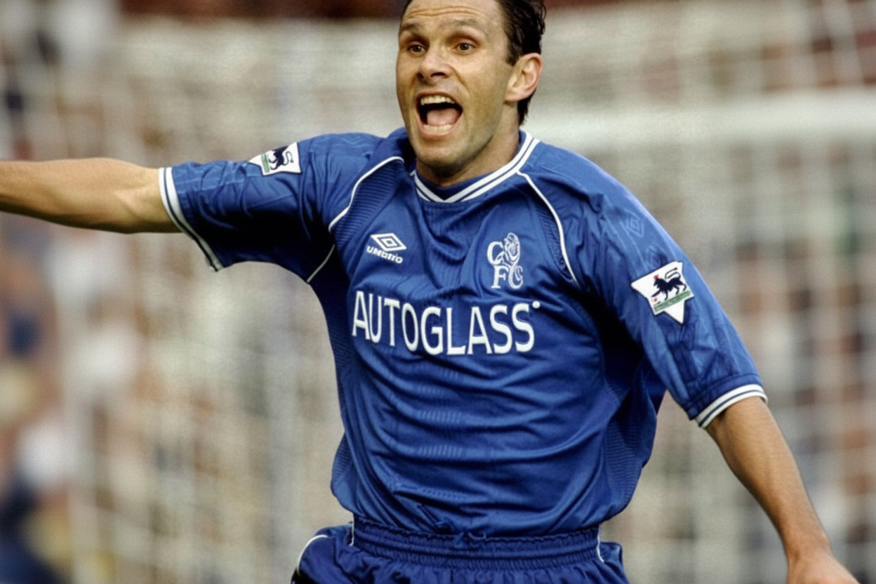 Gus Poyet's Chelsea 1997/98 Signed Shirt