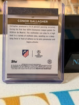 Conor Gallagher Gold Parallel – 2024-25 Topps Museum Collection UEFA Club Competitions – Atlético Madrid trading card, back