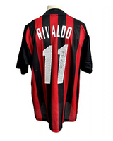 Rivaldo Official AC Milan Signed Shirt, 2002/03