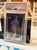 Tosin Adarabioyo 07/10 Black Prism – 2024-25 Topps Chrome UCC (PSA 10) – Chelsea trading card, front