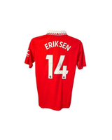Christian Eriksen Signed Manchester United Home Shirt – #14