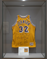 Magic Johnson's shirt signed by Magic, Ice Cube and players