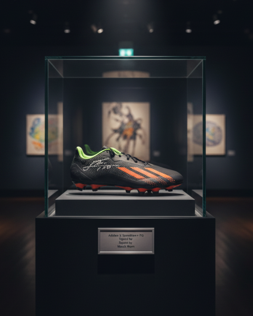 Messi's Signed Football Boot
