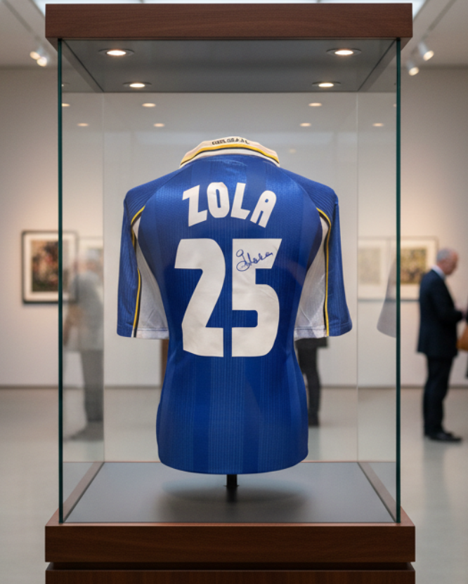 Zola Chelsea 1998 UEFA Cup Winners' Cup Signed Shirt