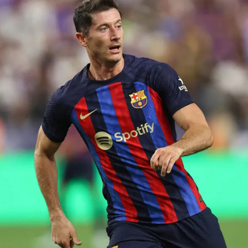 Barcelona Shirt, 2022/23 - Signed by Lewandowski