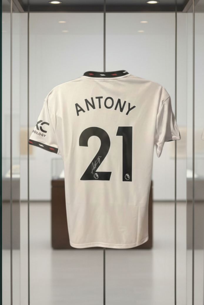 Antony Signed Manchester United 2022/23 Away Shirt, front
