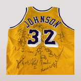 Magic Johnson's shirt signed by Magic, Ice Cube and players