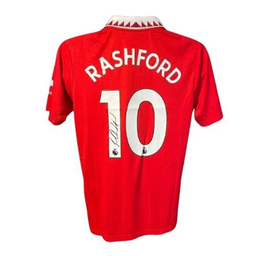 Marcus Rashford's Manchester United 2022/23 Signed Official Shirt