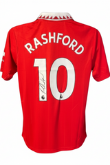 Marcus Rashford Signed Man United Shirt, back