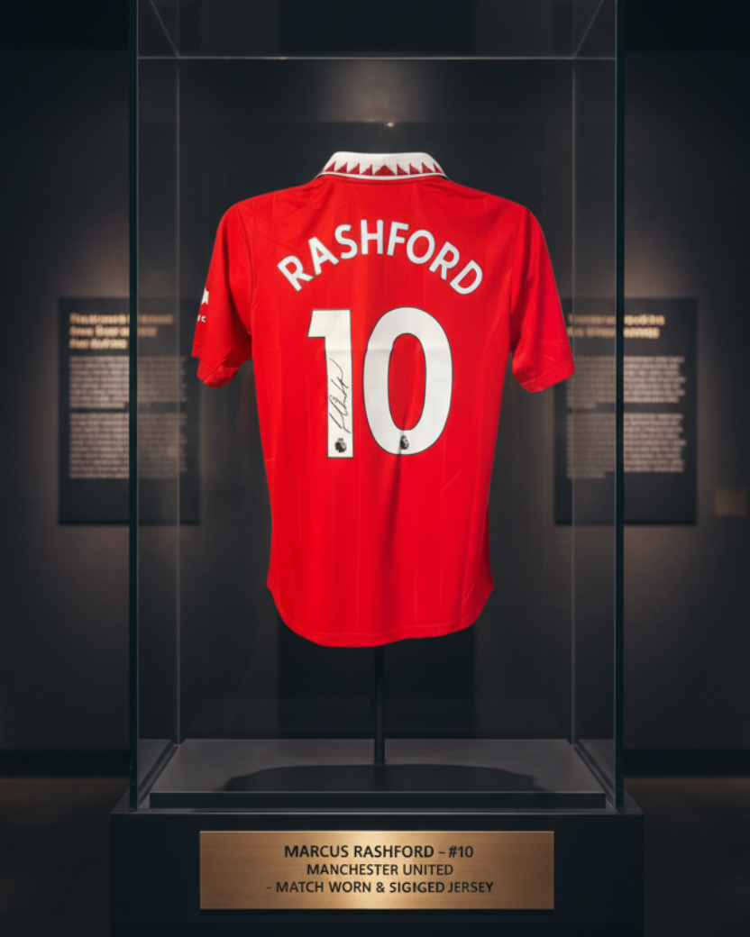 Marcus Rashford's Manchester United 2022/23 Signed Official Shirt