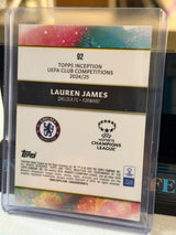 Lauren James 15/25 Inception Superior – 2024-25 Topps Inception UEFA Women's Champions League – Chelsea trading card, back