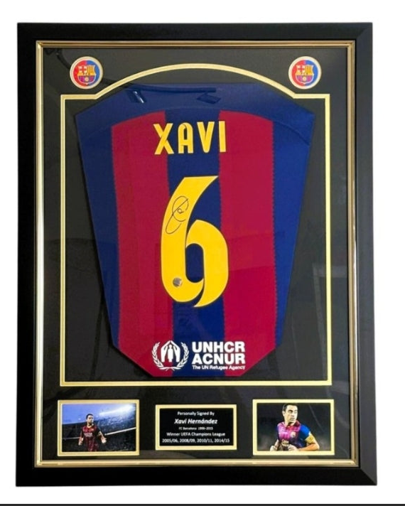 Xavi FC Barcelona Signed Shirt