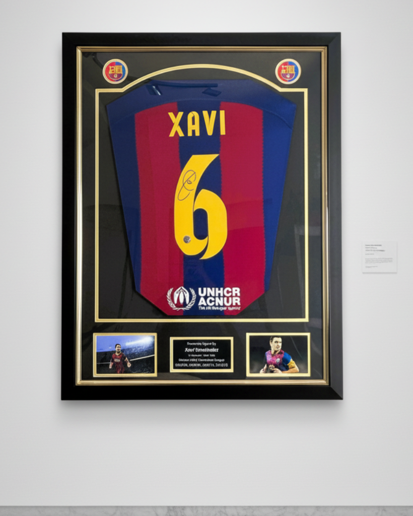 Xavi FC Barcelona Signed Shirt