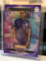 Lauren James 15/25 Inception Superior – 2024-25 Topps Inception UEFA Women's Champions League – Chelsea trading card, front