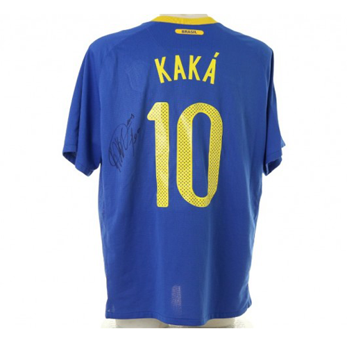 Kaka Official Brazil Signed Shirt, 2010