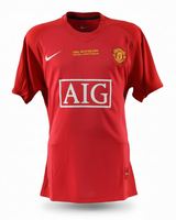 Manchester United 2008 final shirt, close-up