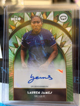 Lauren James 01/99 Green Autograph – Topps Deco UEFA Women's Champions League – Chelsea trading card, front