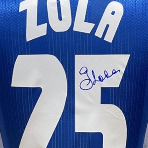 Zola Chelsea 1998 UEFA Cup Winners' Cup Signed Shirt