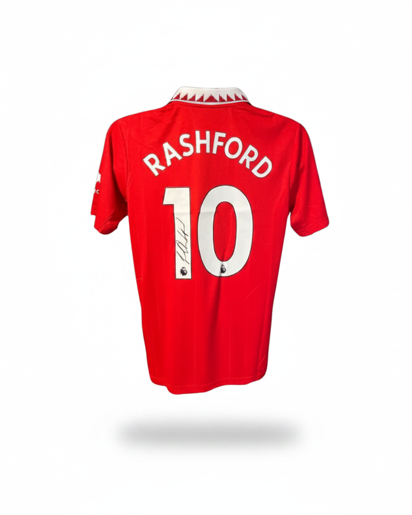 Wayne Rooney signature detail on Man United shirt