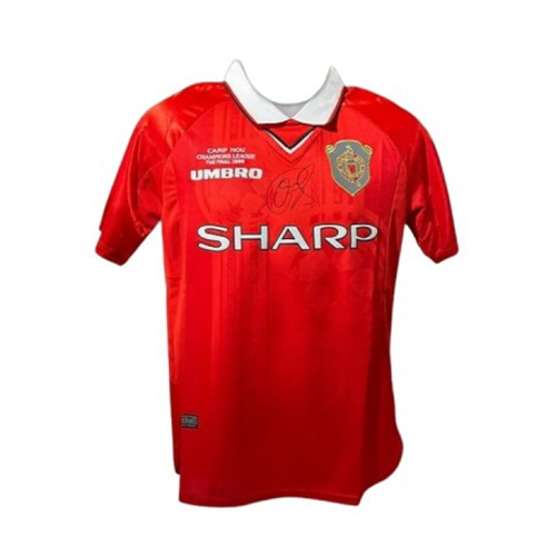 Ole Gunnar Solskjaer's Manchester United 1999 Champions League Signed Shirt
