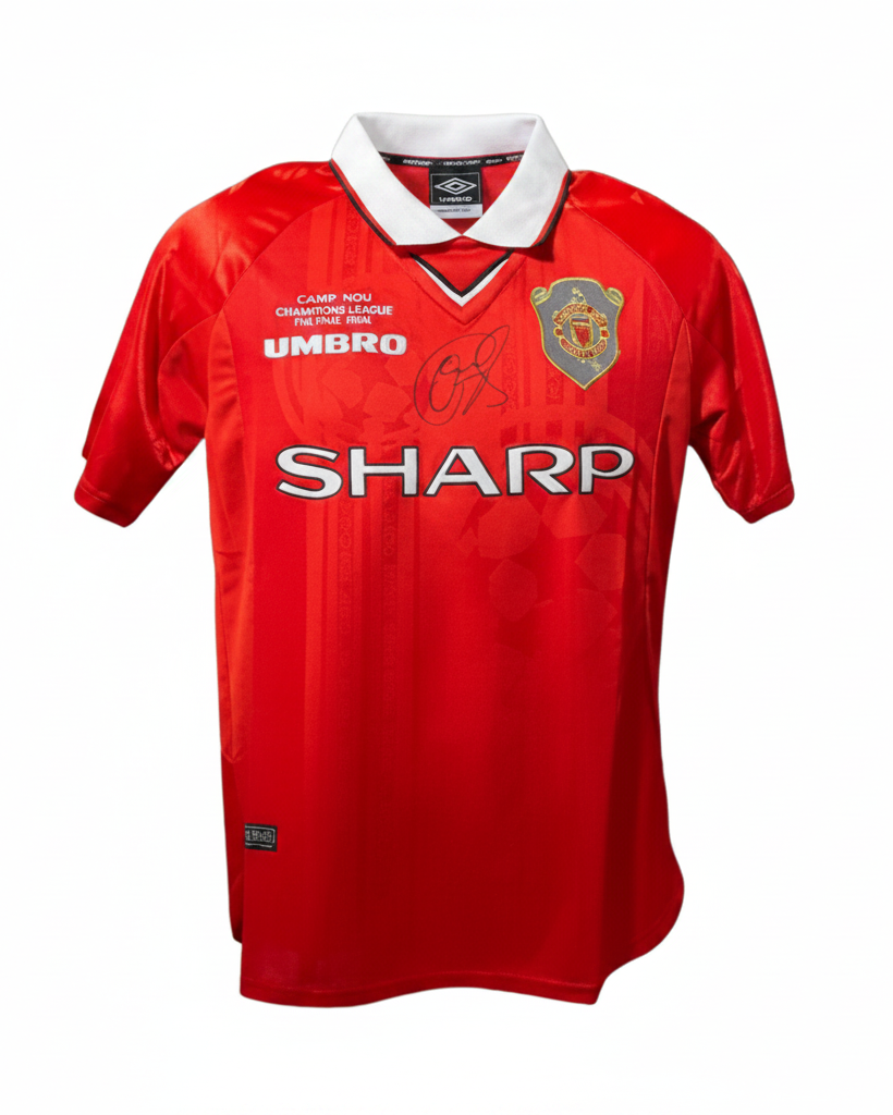 Ole Gunnar Solskjaer's Manchester United 1999 Champions League Signed Shirt