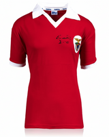 Eusebio Retro Benfica Jersey Signed