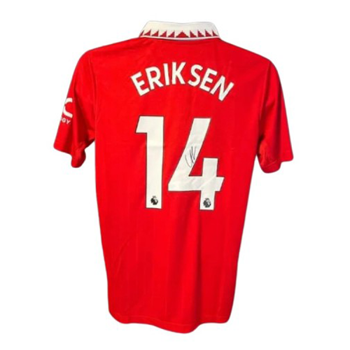 Christian Eriksen's Manchester United Signed Shirt - 2022/23