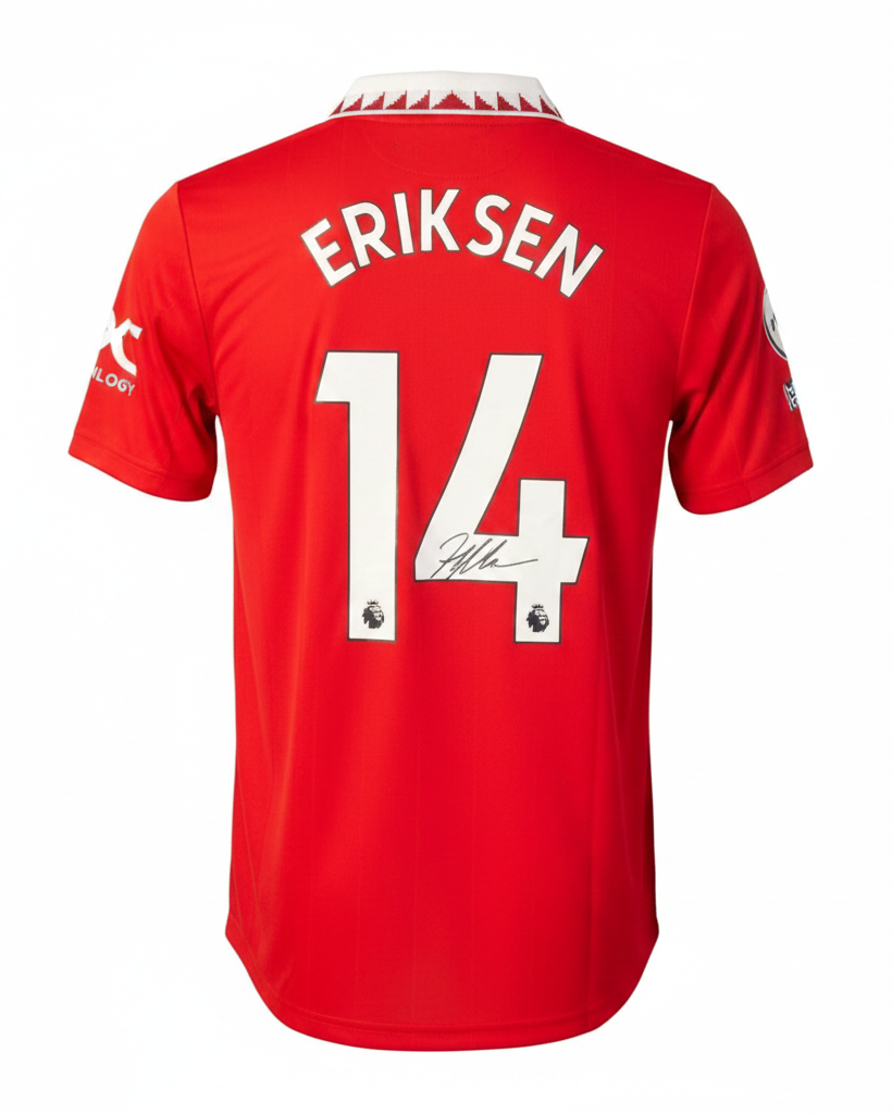 Christian Eriksen's Manchester United Signed Shirt - 2022/23