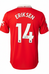 Christian Eriksen Signed Manchester United 2022/23 Shirt, front view