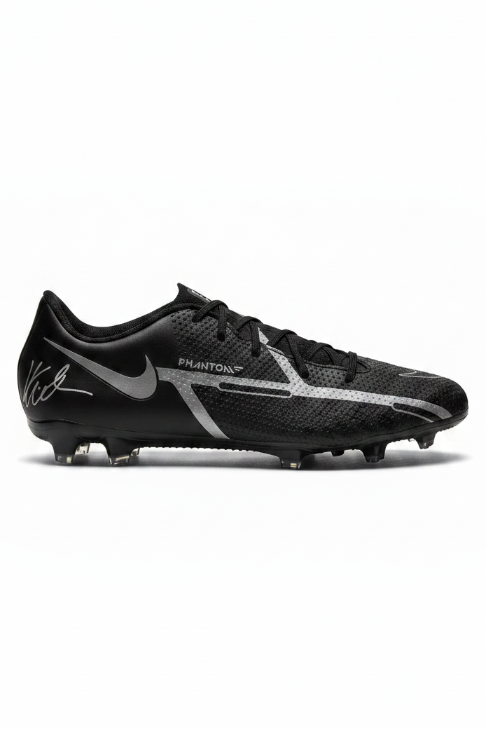 Signed Nike Phantom football boot autographed by Isco, side angle view