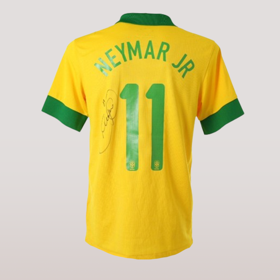 Brazil National Team Jersey signed by Neymar Jr.