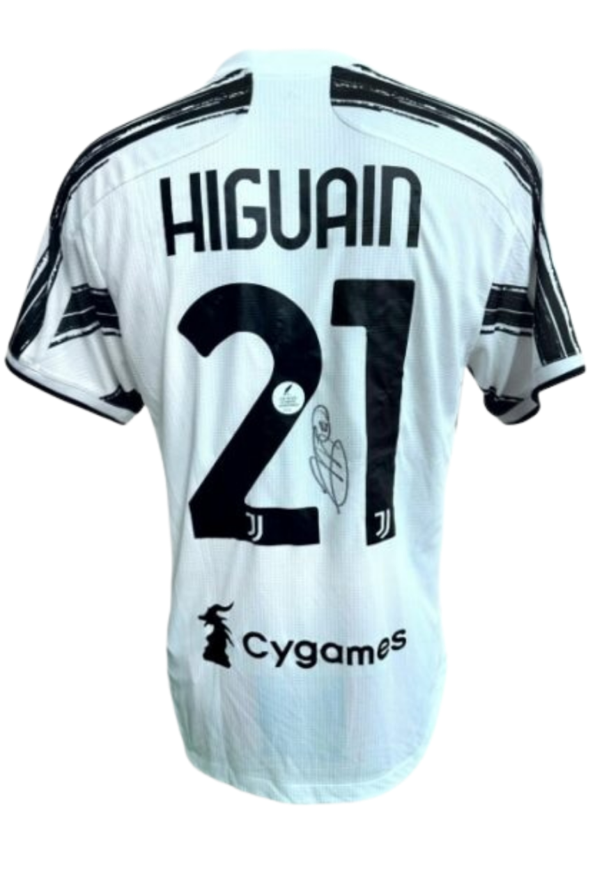Higuain Signed Juventus Shirt 2020/21, back
