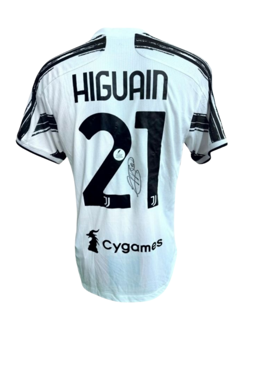 Higuain Signed Juventus Shirt 2020/21, front