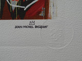 Jean Michel Basquiat Lithograph — edge and paper detail