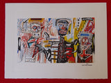 Jean Michel Basquiat Lithograph — detail view