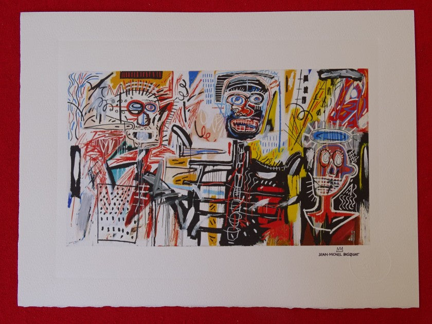 Jean Michel Basquiat Lithograph — detail view