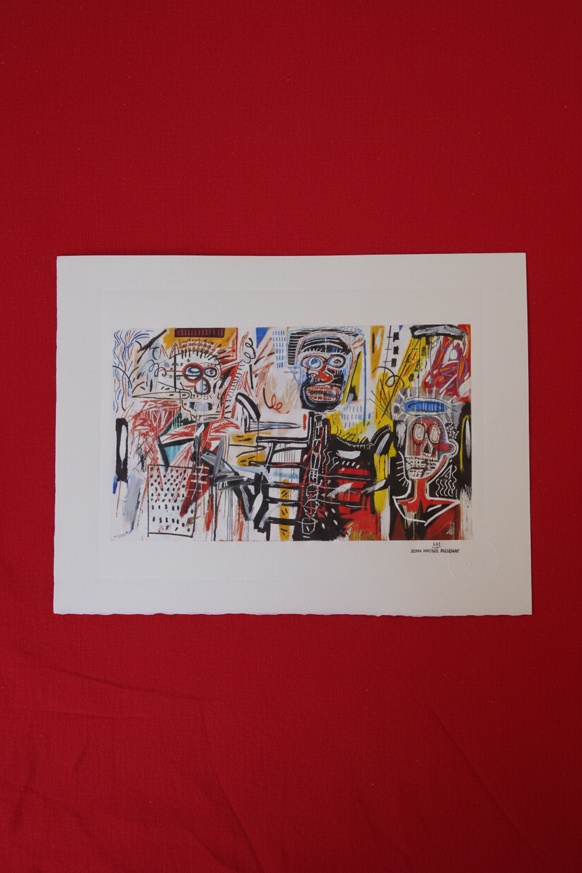 Jean Michel Basquiat Lithograph — full view