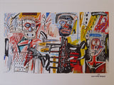 Jean Michel Basquiat Lithograph — close-up detail