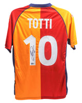 Francesco Totti Signed AS Roma Replica Shirt, back with signature