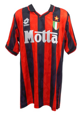 Paolo Maldini Signed AC Milan Retro Replica Shirt, signature detail