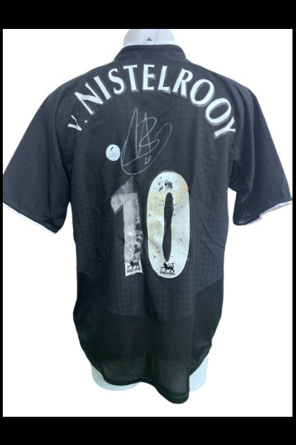 Van Nistelrooy Signed Manchester United Shirt, back
