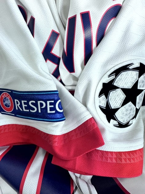 UEFA Champions League patch on Ibrahimović's PSG shirt sleeve