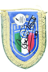 Italy mini pennant signed by Francesco Totti, front view