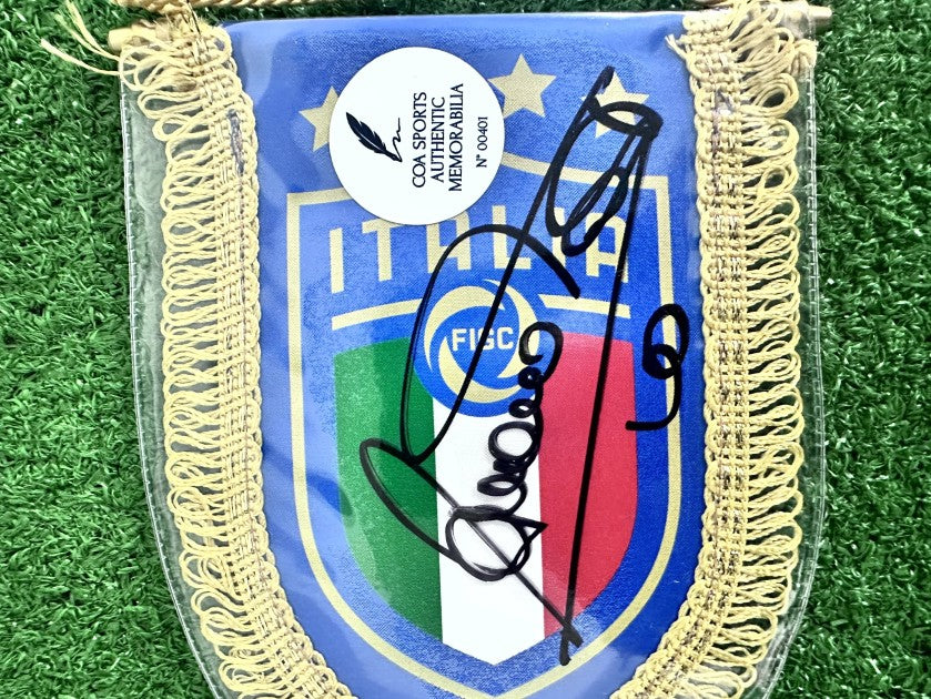 Italy national team emblem printed on the mini pennant