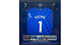 Thomas Tuchel Signed Chelsea Framed Shirt, nameplate detail