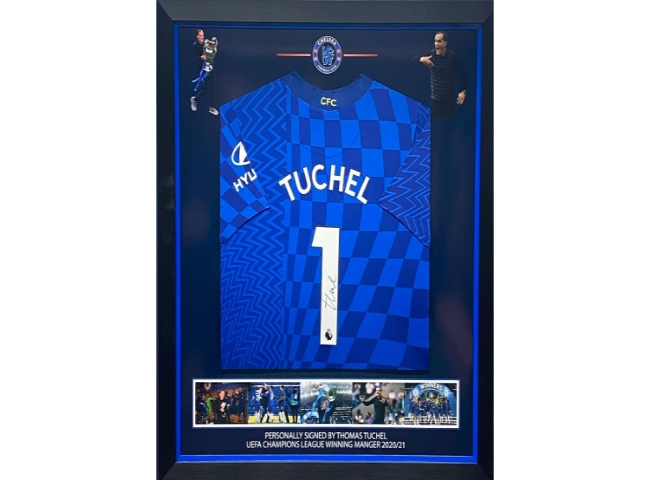 Thomas Tuchel Signed Chelsea Framed Shirt, signature detail